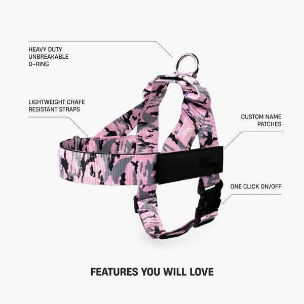 Dog Harness + FREE D-ring