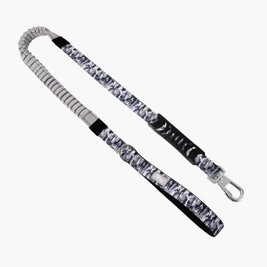 Bungee Dog Leash - Grey Camo