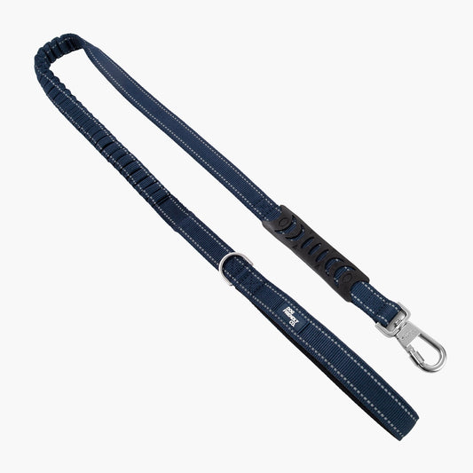 Bungee Dog Leash - Navy Blue