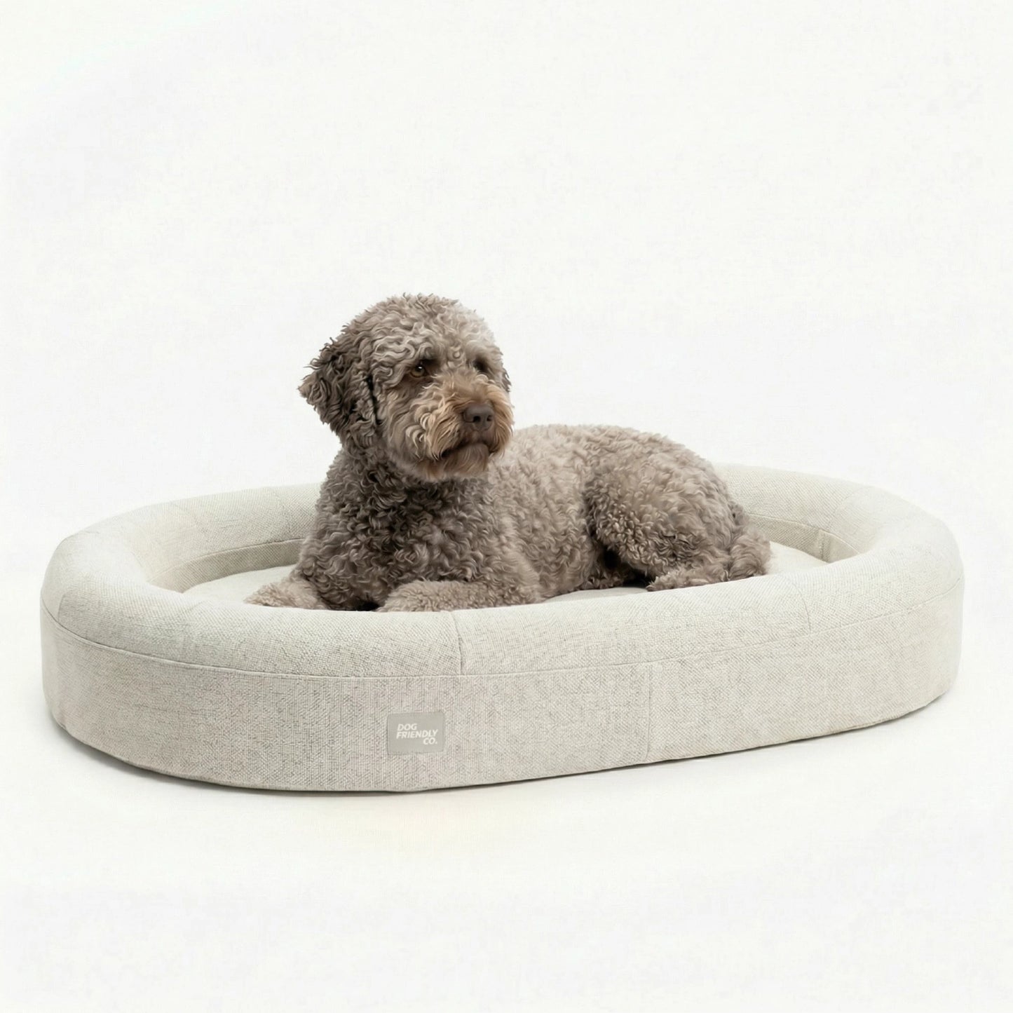 Chill Pill Memory Foam Dog Bed - Beige (Medium)