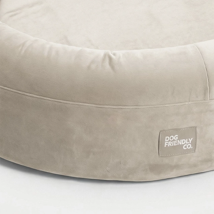 Chill Pill Memory Foam Dog Bed - Beige (Small)