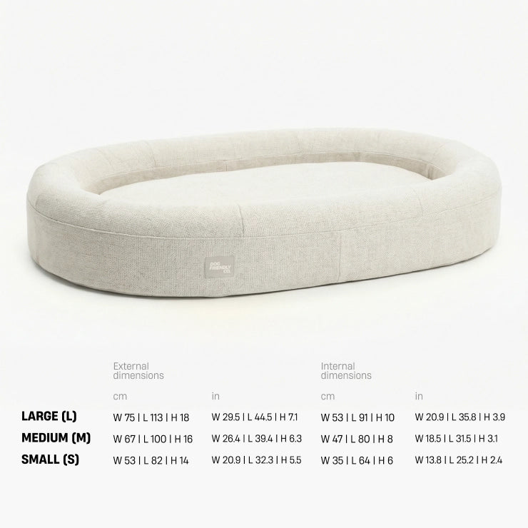 Chill Pill Memory Foam Dog Bed - Beige (Small)