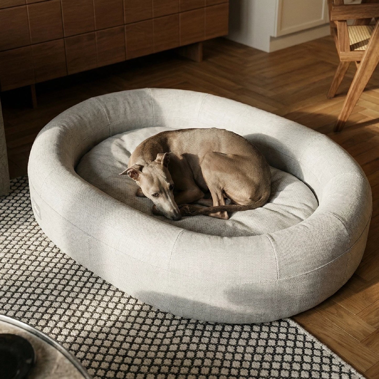 Chill Pill Memory Foam Dog Bed - Grey (Small)