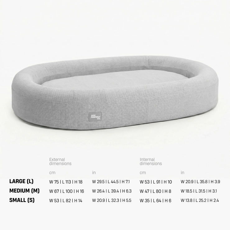 Chill Pill Memory Foam Dog Bed - Grey (Small)