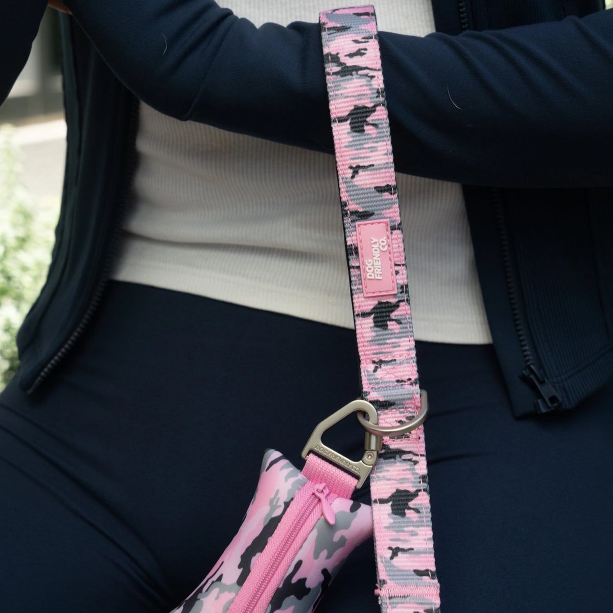 Classic Dog Leash - Pink Camo
