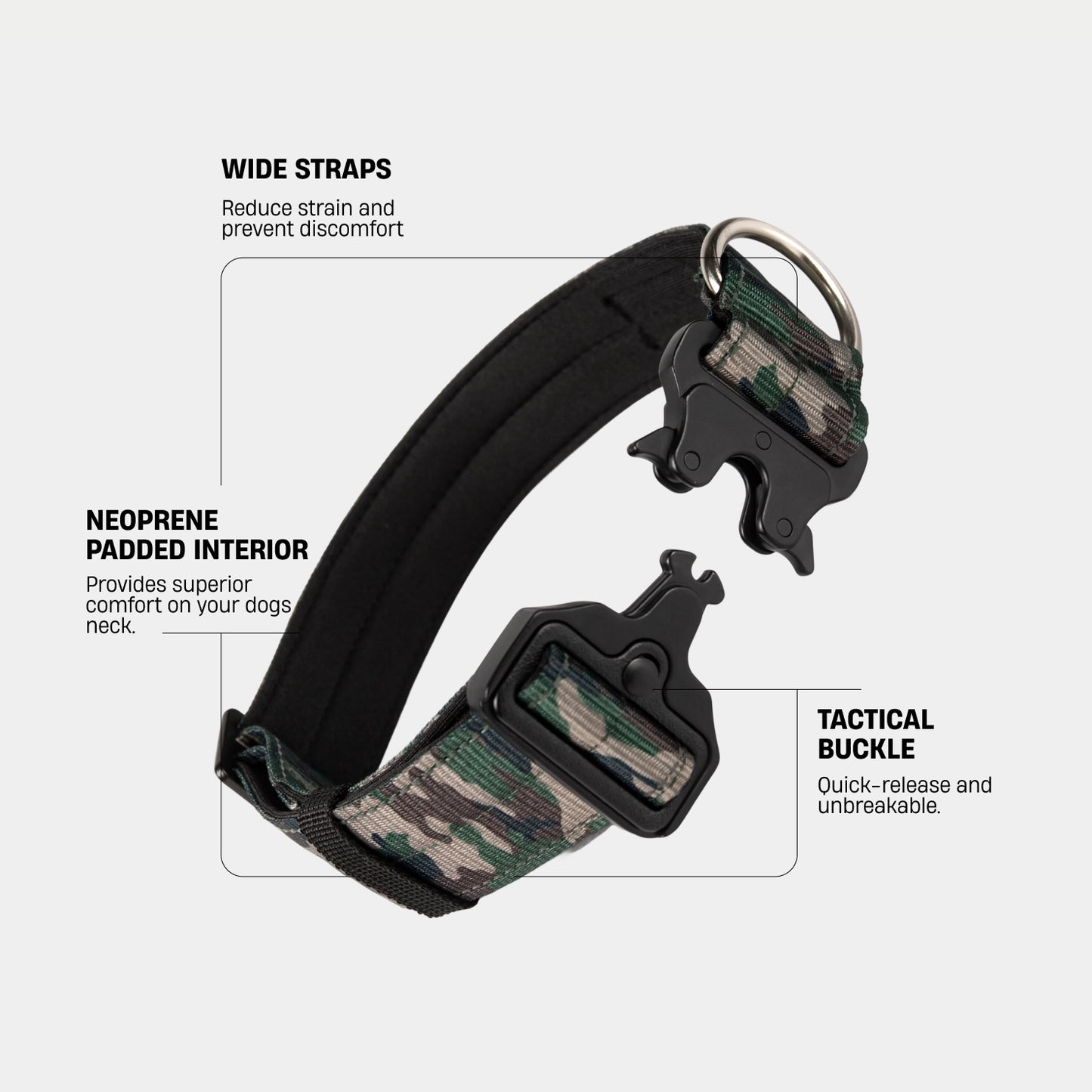 Collar Walk Set - Green Camo