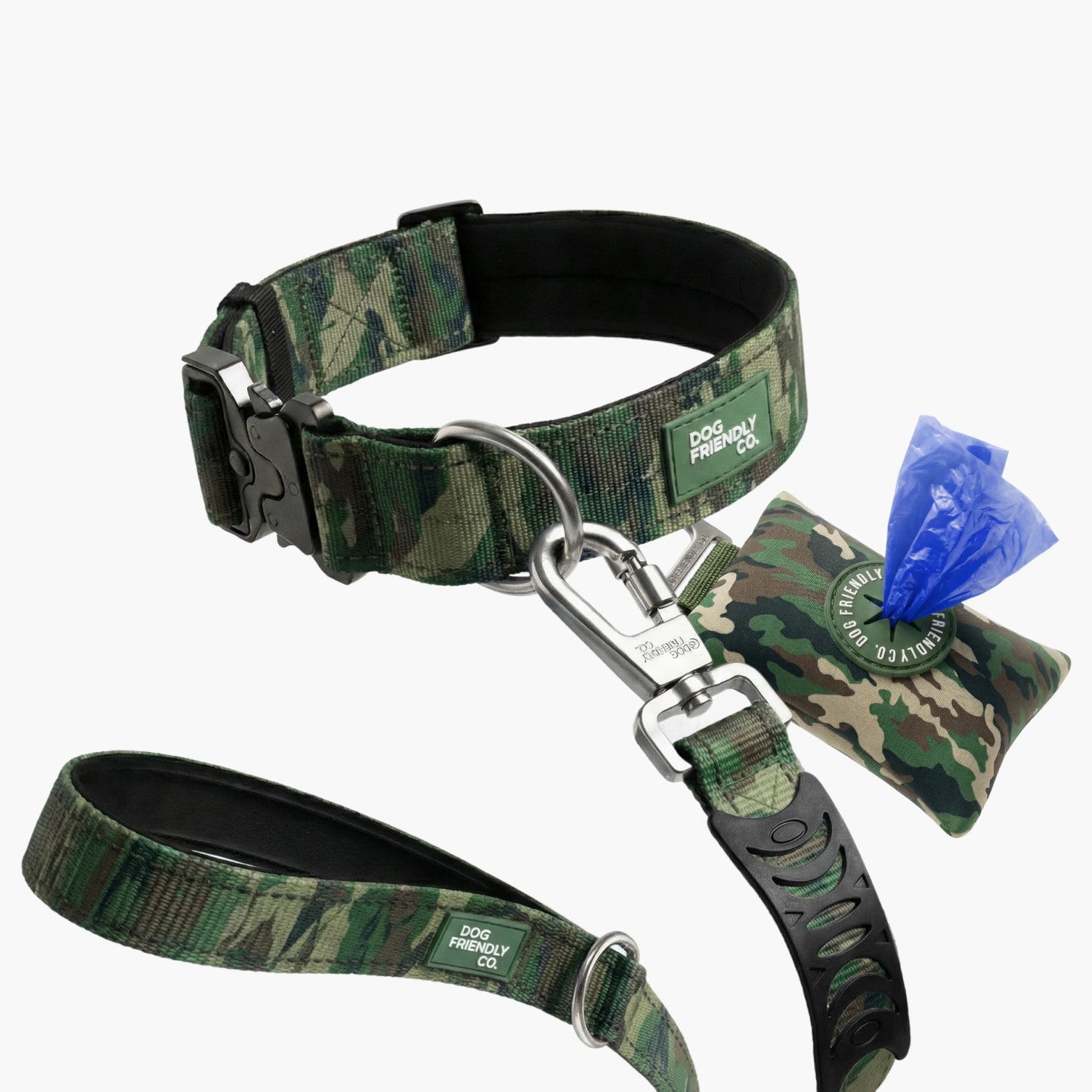 Collar Walk Set - Green Camo