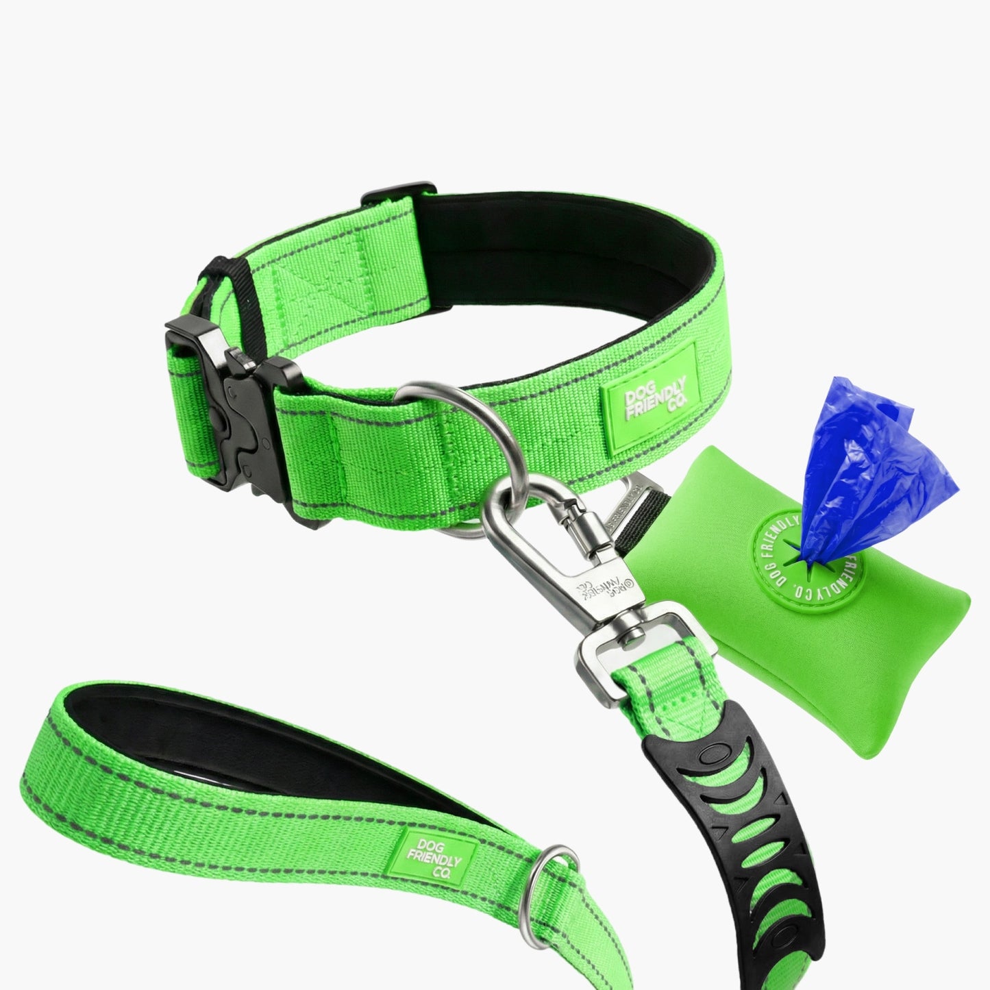 Collar Walk Set - Neon Green