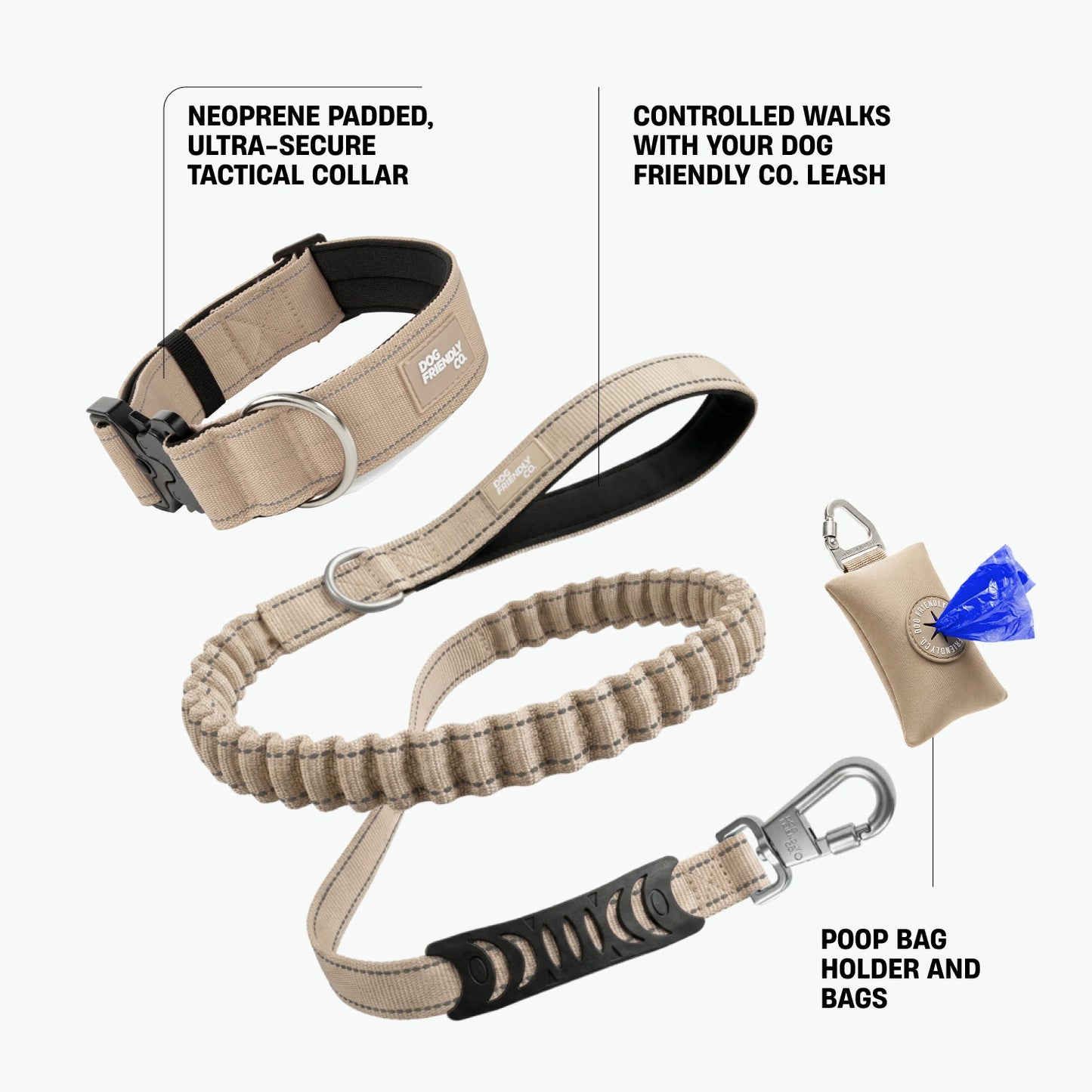 Collar Walk Set - Brown