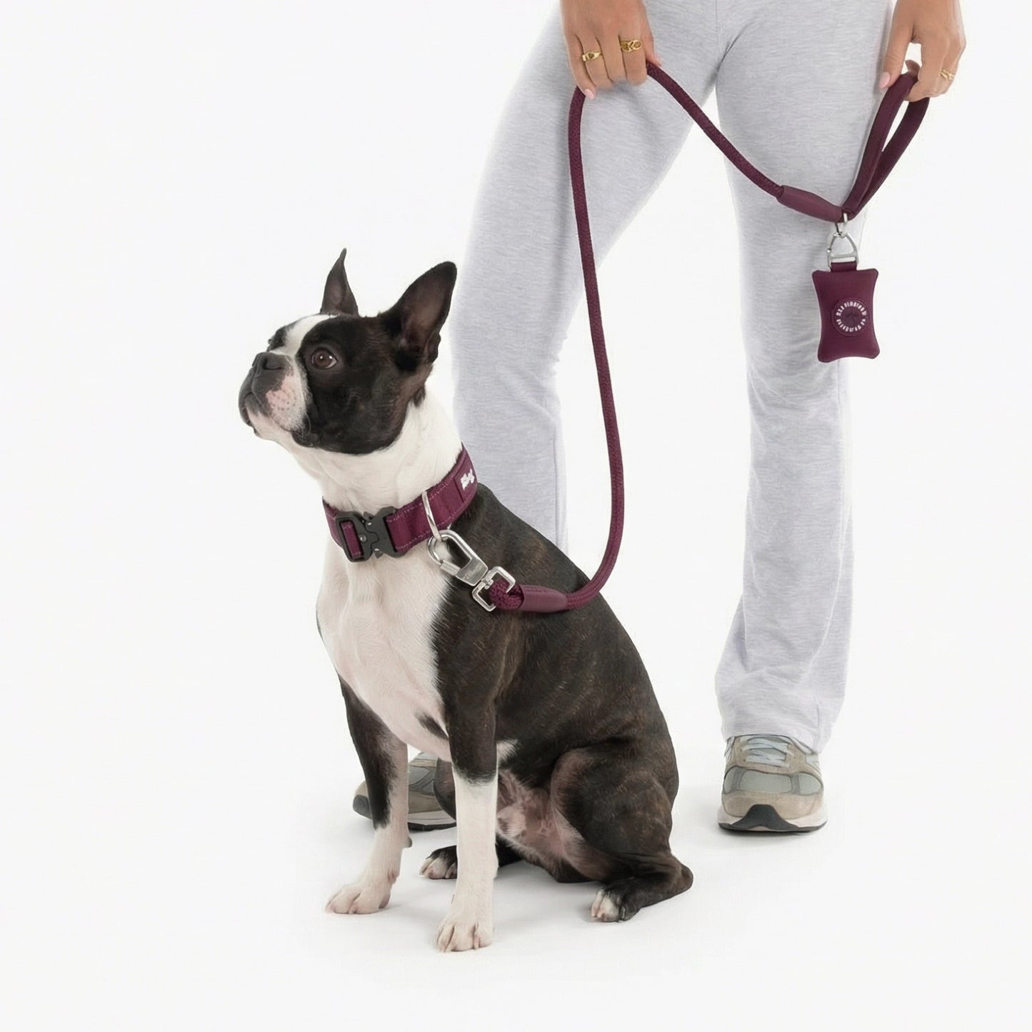 Collar Walk Set - Burgundy