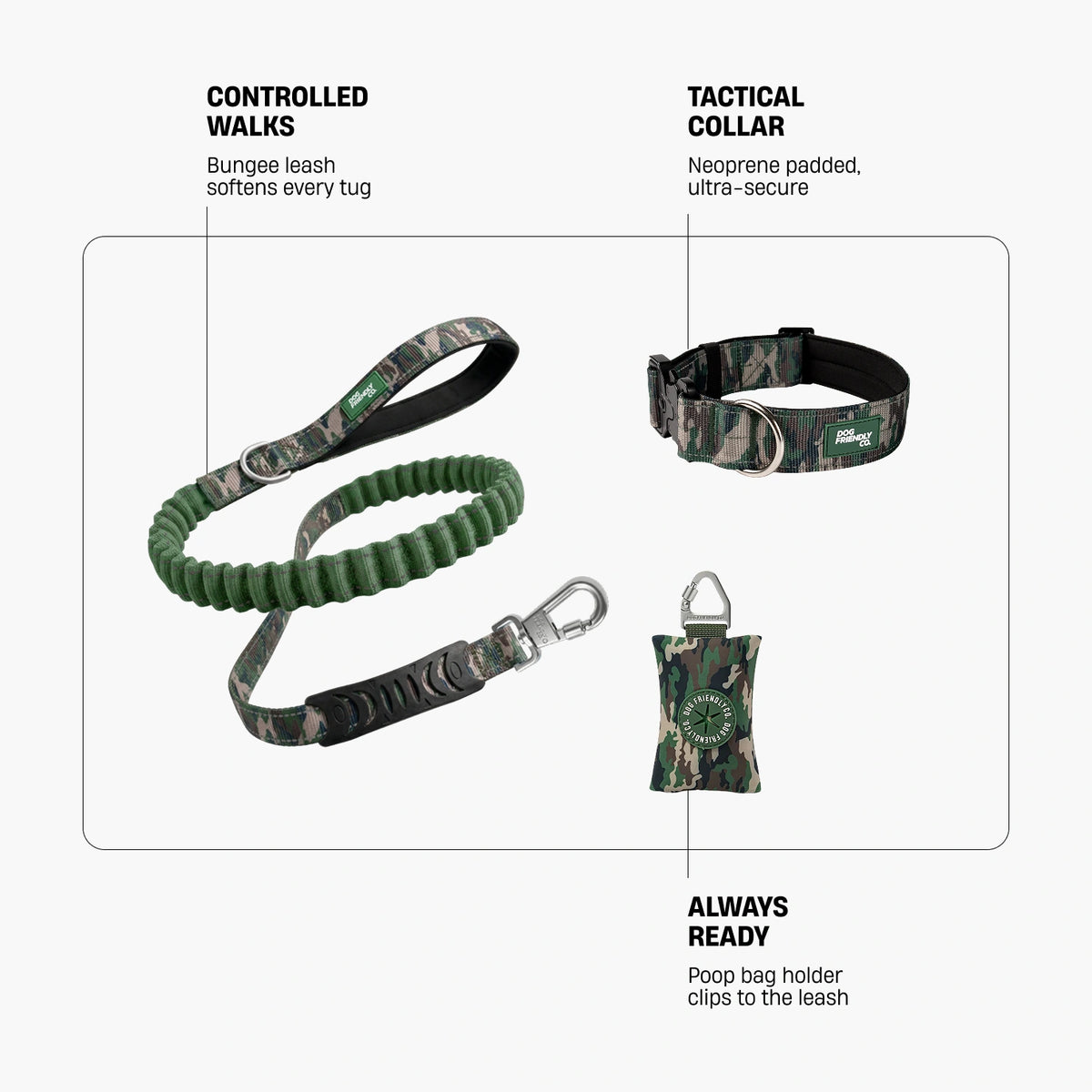 Collar Walk - Green Camo