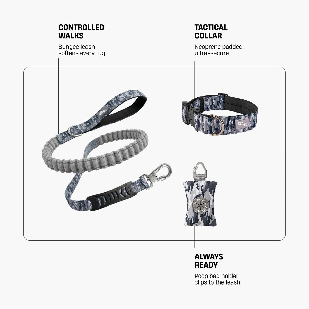 Collar Walk - Grey Camo