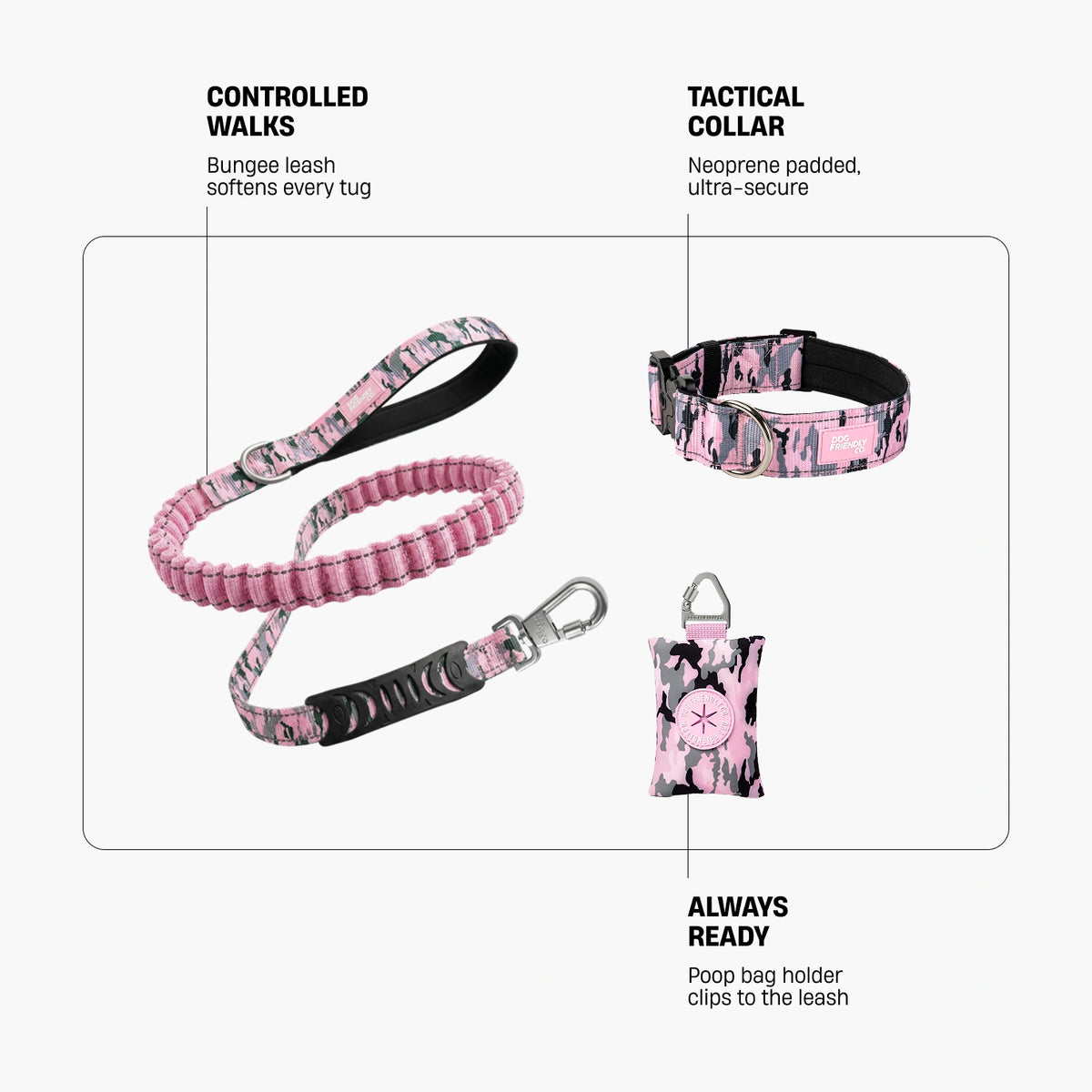 Collar Walk - Pink Camo