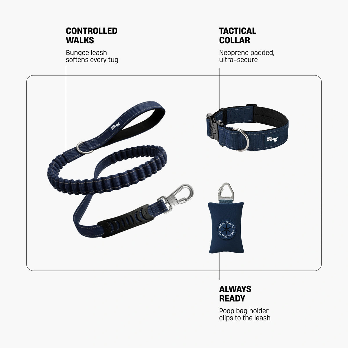 Collar Walk - Premium Navy Blue