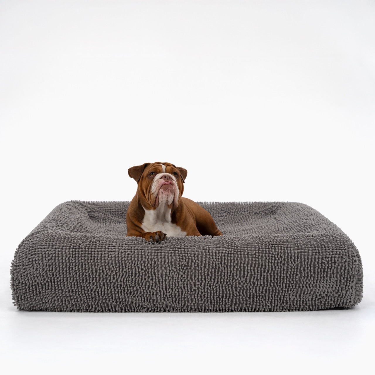 Premium Orthopedic Memory Foam Dog Bed - Grey (Large)