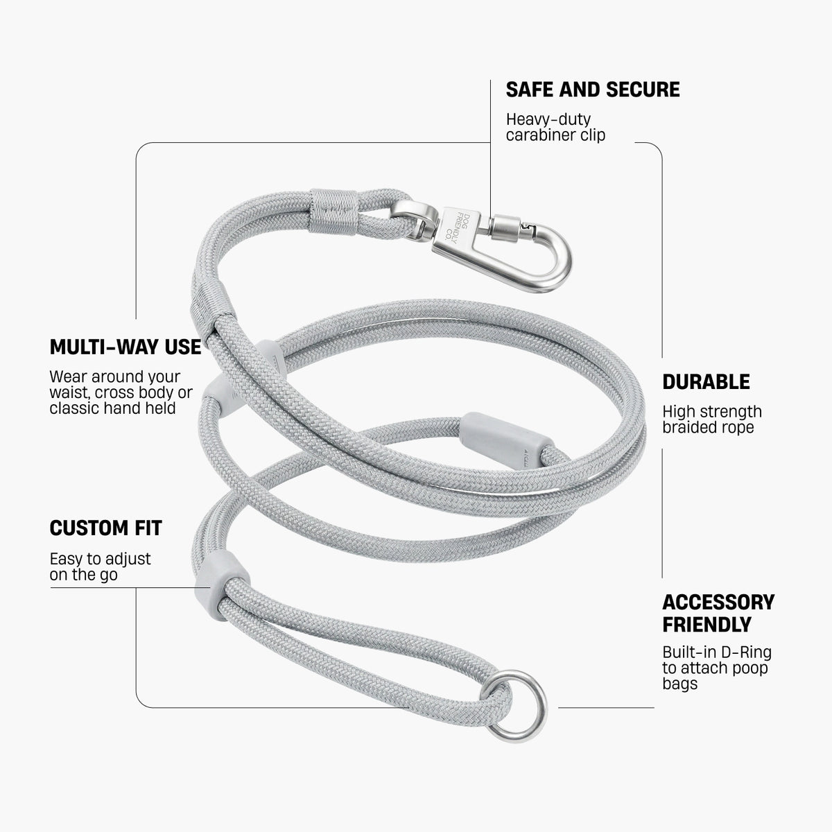 Hands Free Leash - Grey Camo