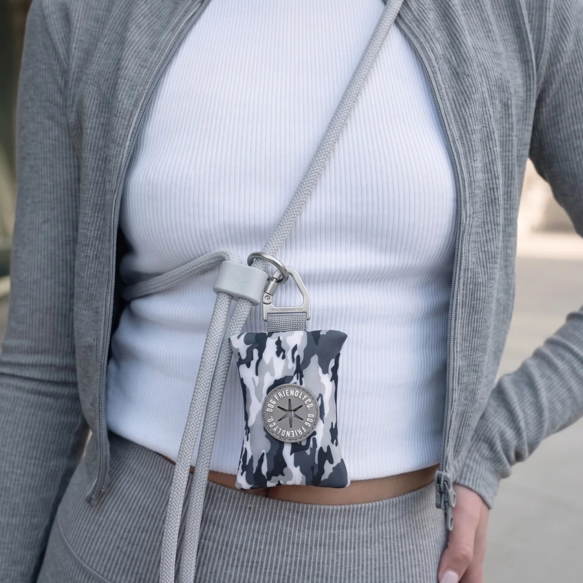 Hands Free Leash - Grey Camo