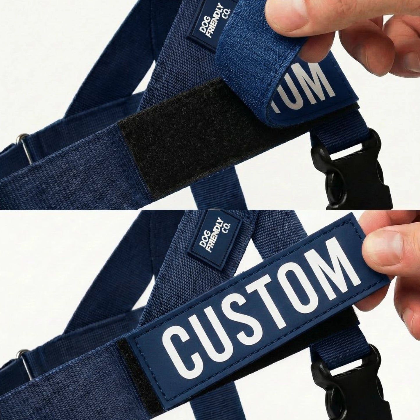 Personalised Dog Harness - Navy Blue
