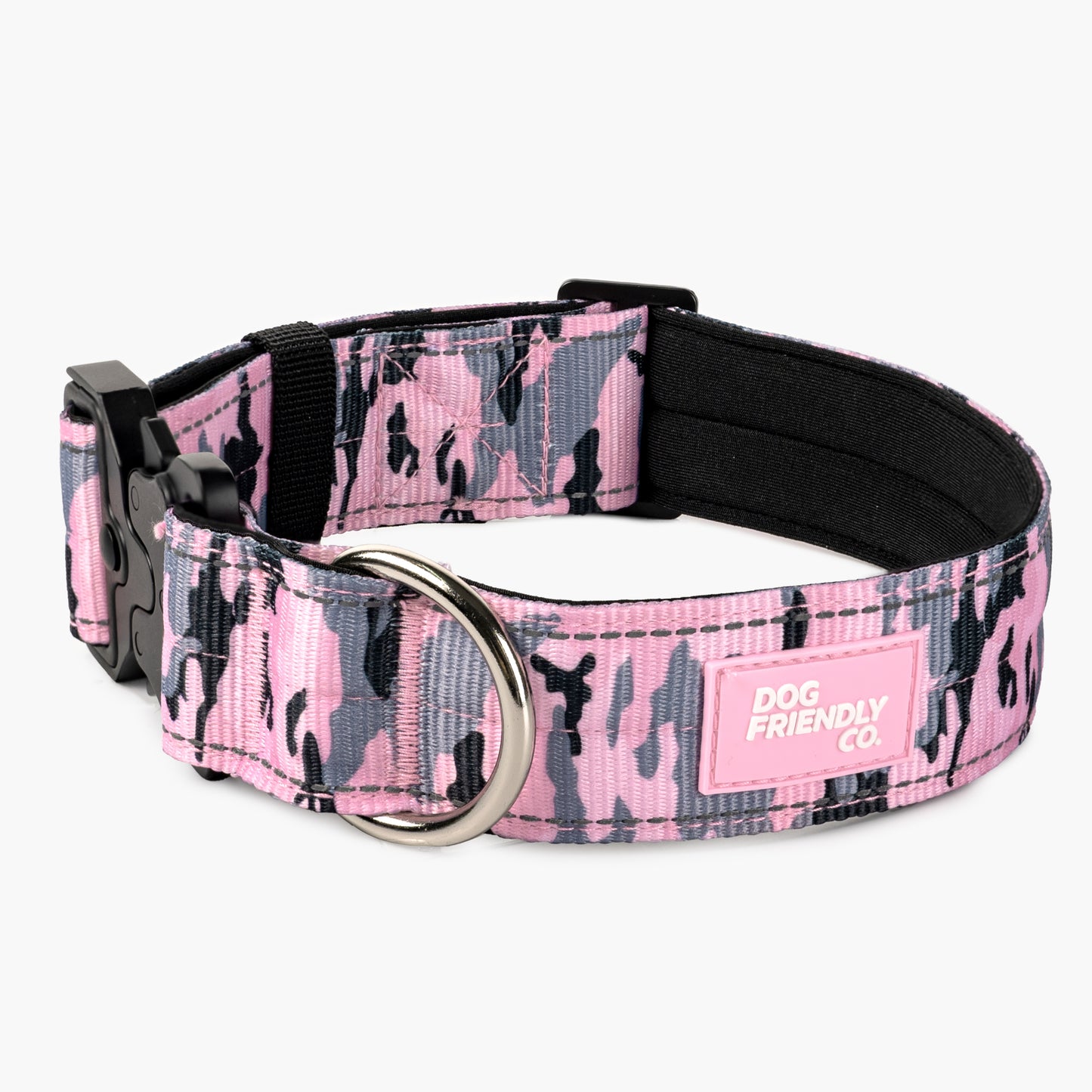 Tactical Dog Collar - Pink Camo