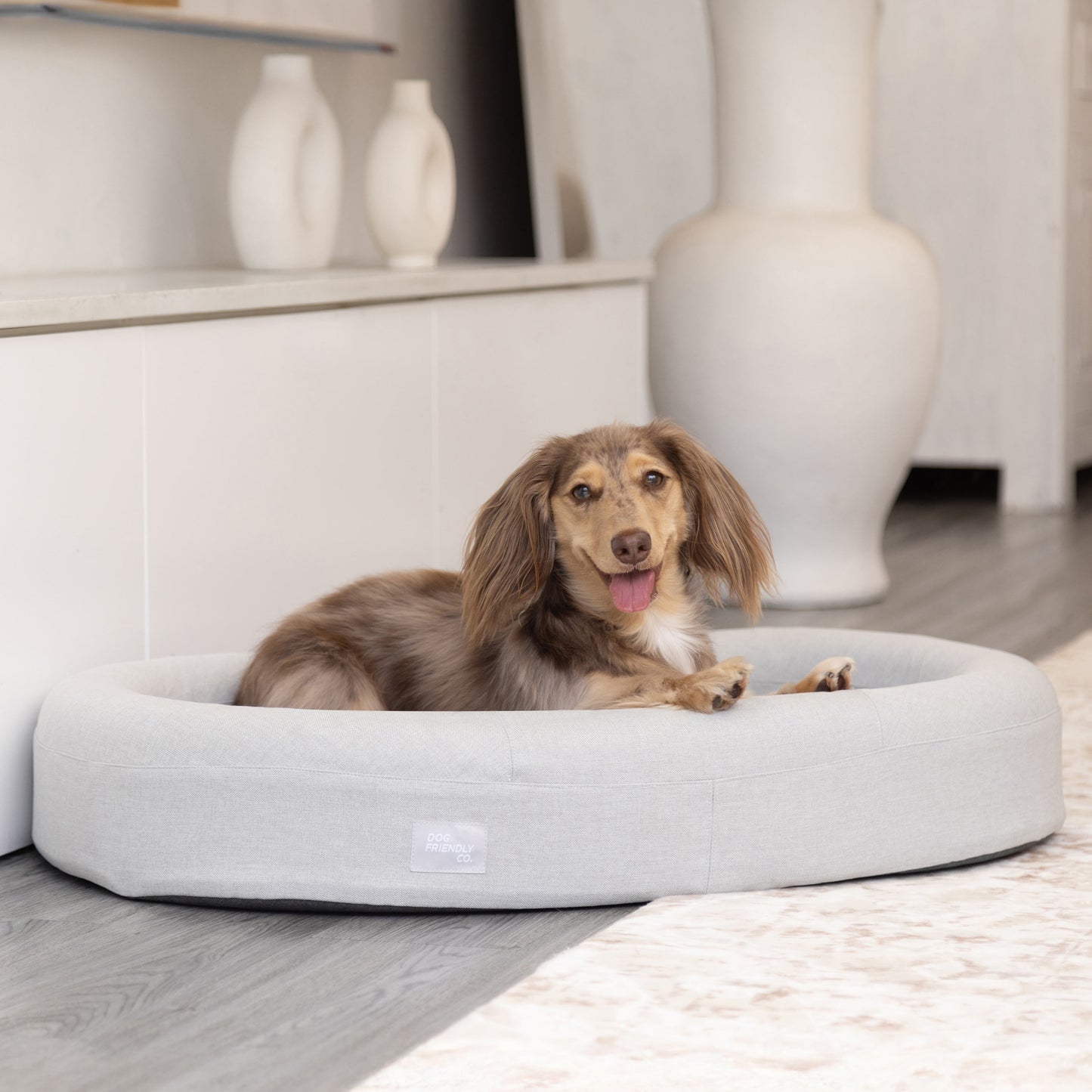 Chill Pill Memory Foam Dog Bed - Grey (Small)