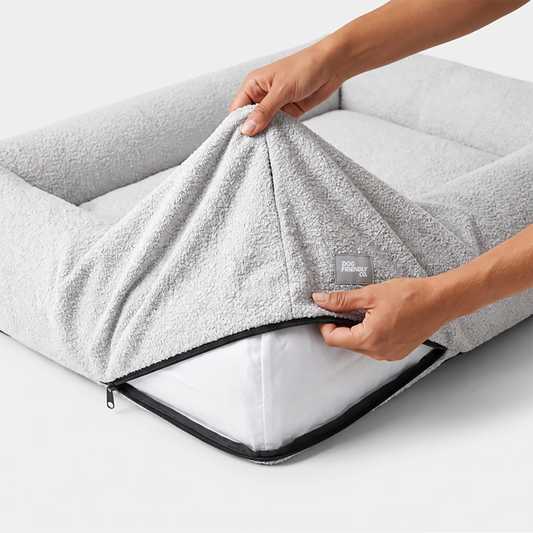Bouclé Bed Replacement Cover - Grey Bouclé