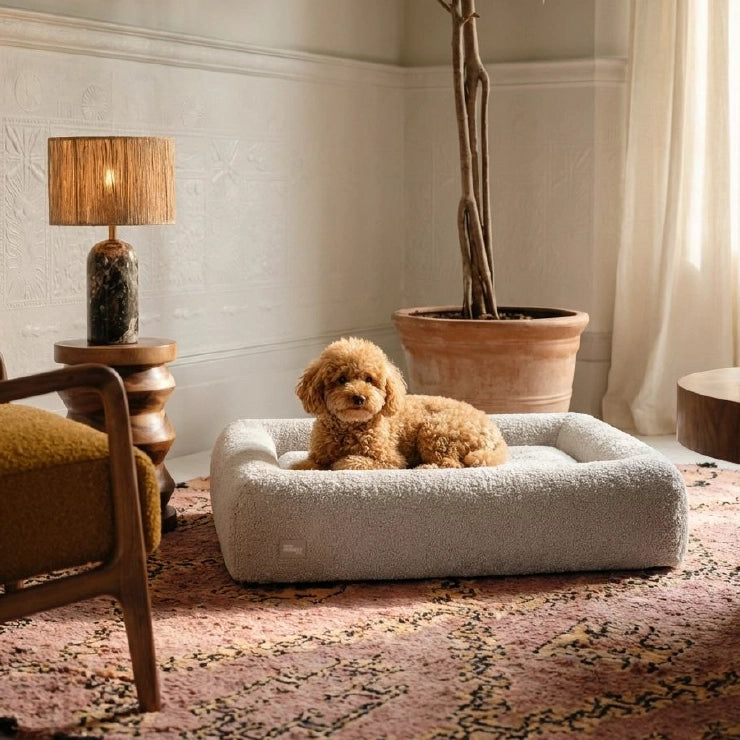 Bouclé Bed Replacement Cover - Grey Bouclé