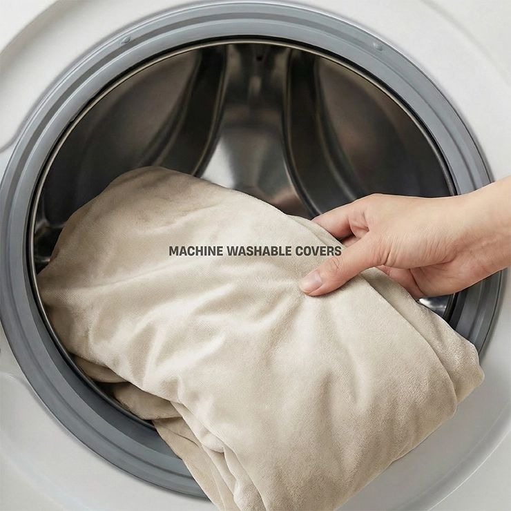 Premium Orthopedic Memory Foam Dog Bed - Beige (Large)