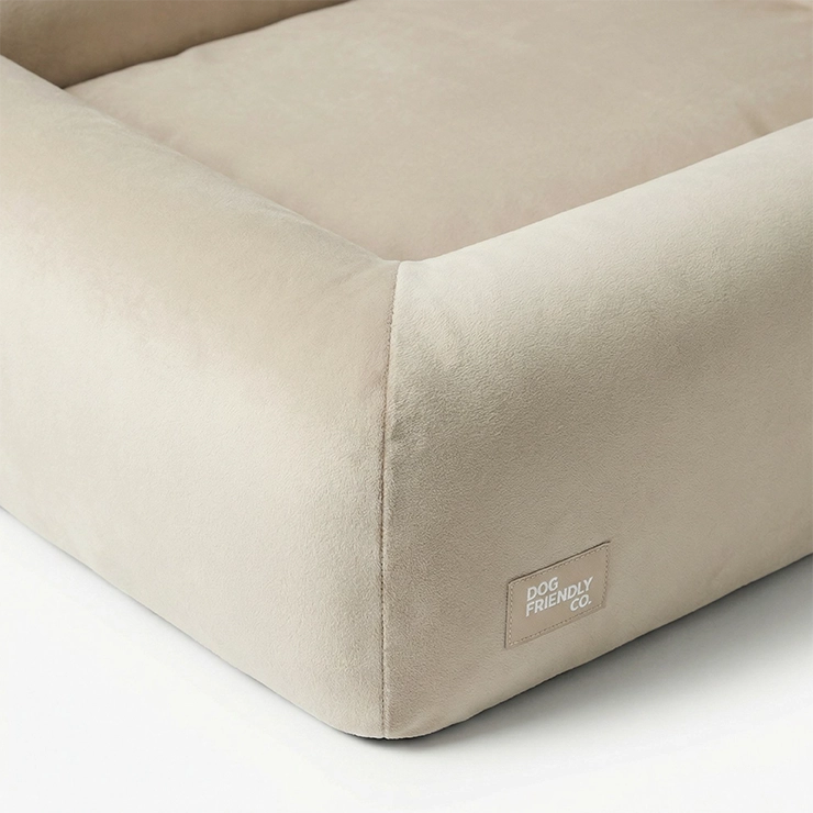 Premium Orthopedic Memory Foam Dog Bed - Beige (Large)