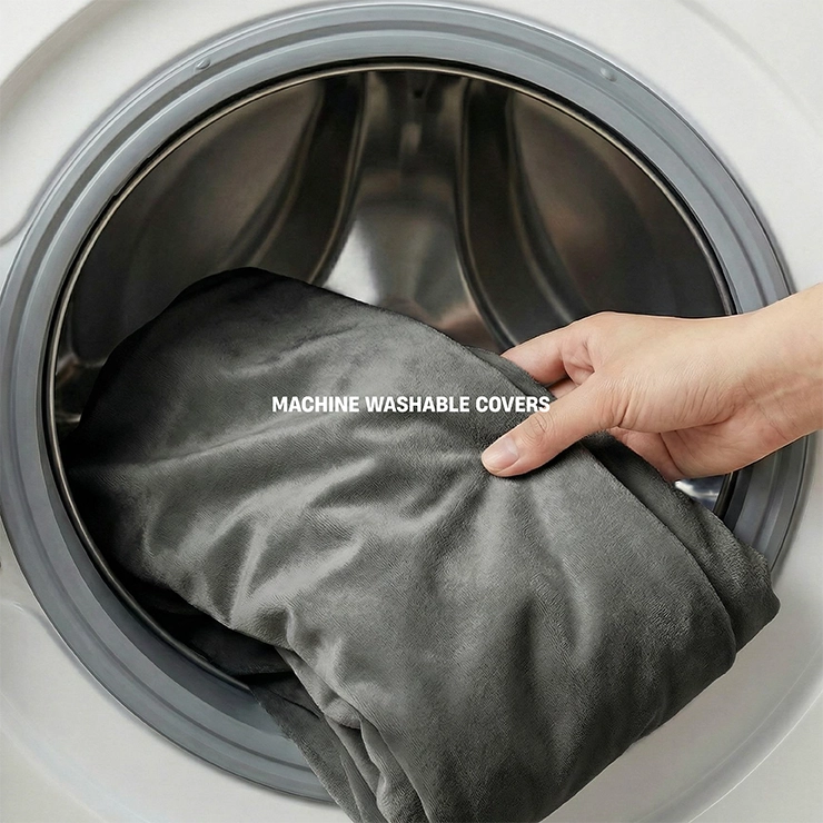 Premium Orthopedic Memory Foam Dog Bed - Charcoal (Large)