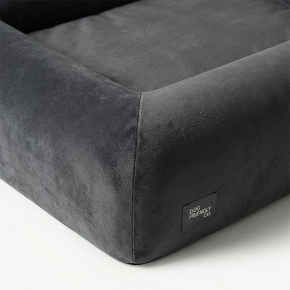 Premium Orthopedic Memory Foam Dog Bed - Charcoal (Small)