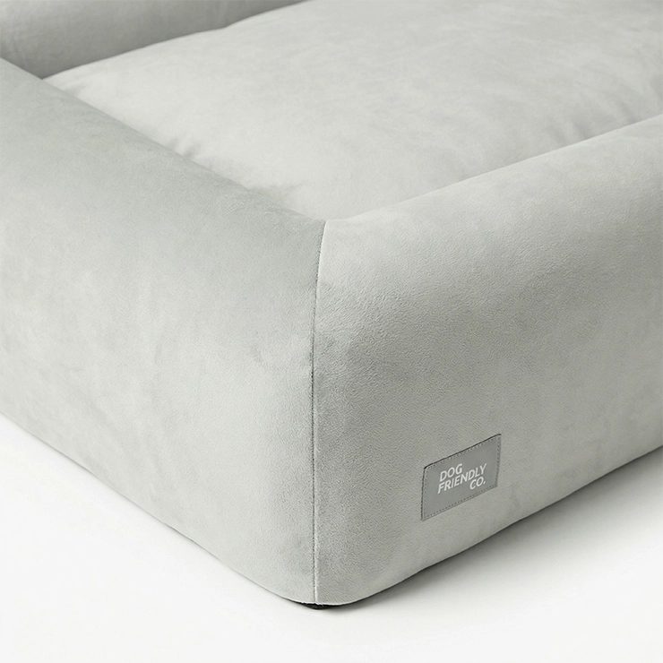 Premium Orthopedic Memory Foam Dog Bed - Grey (Large)