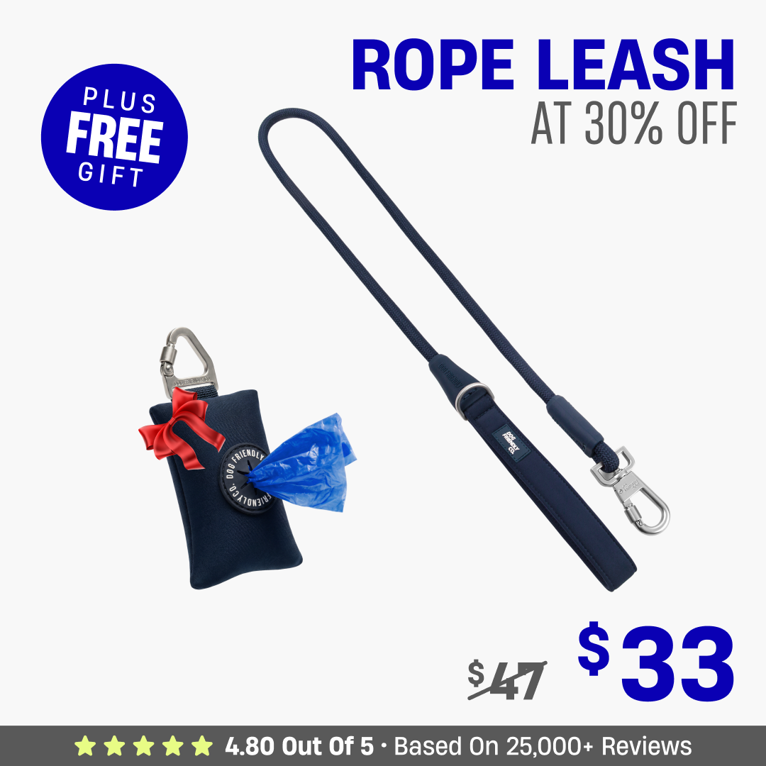 Get Leash at 30% OFF + FREE Poop Bag Holder