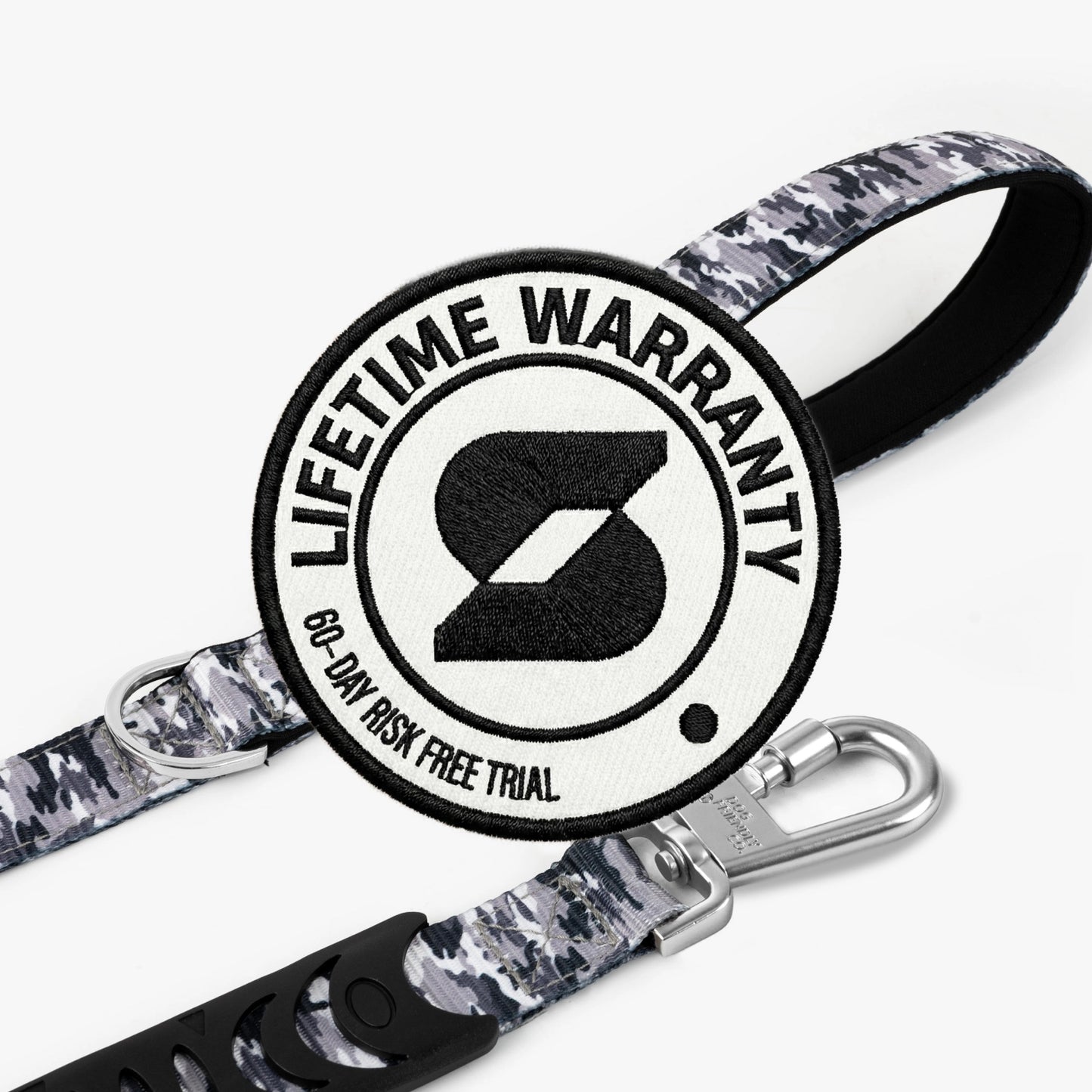Short Trainer Dog Leash - Grey Camo