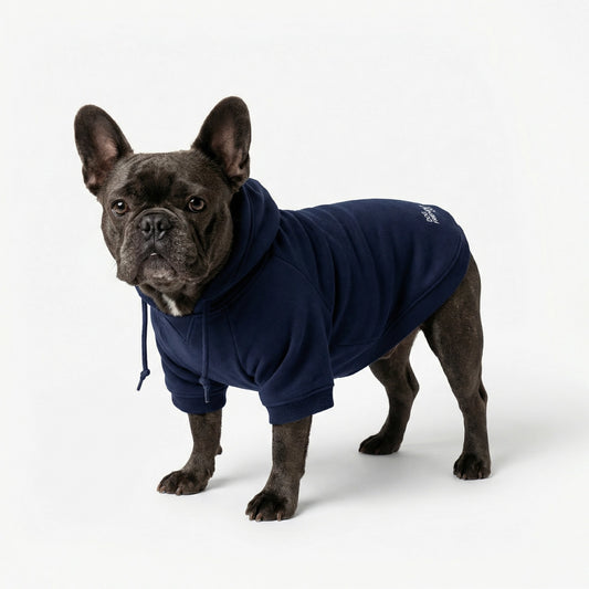 Signature Dog Hoodie - Navy Blue