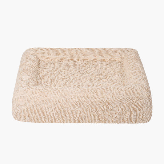 Orthopedic Memory Foam Dog Bed - Cream (Large)