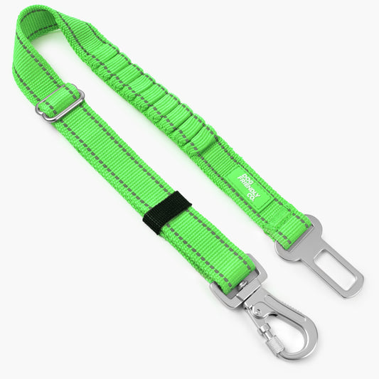 Dog Seat Belt - Neon Green
