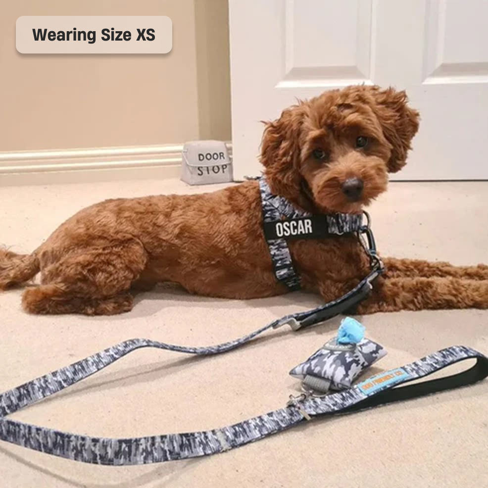 Dog Harness - Grey Camo