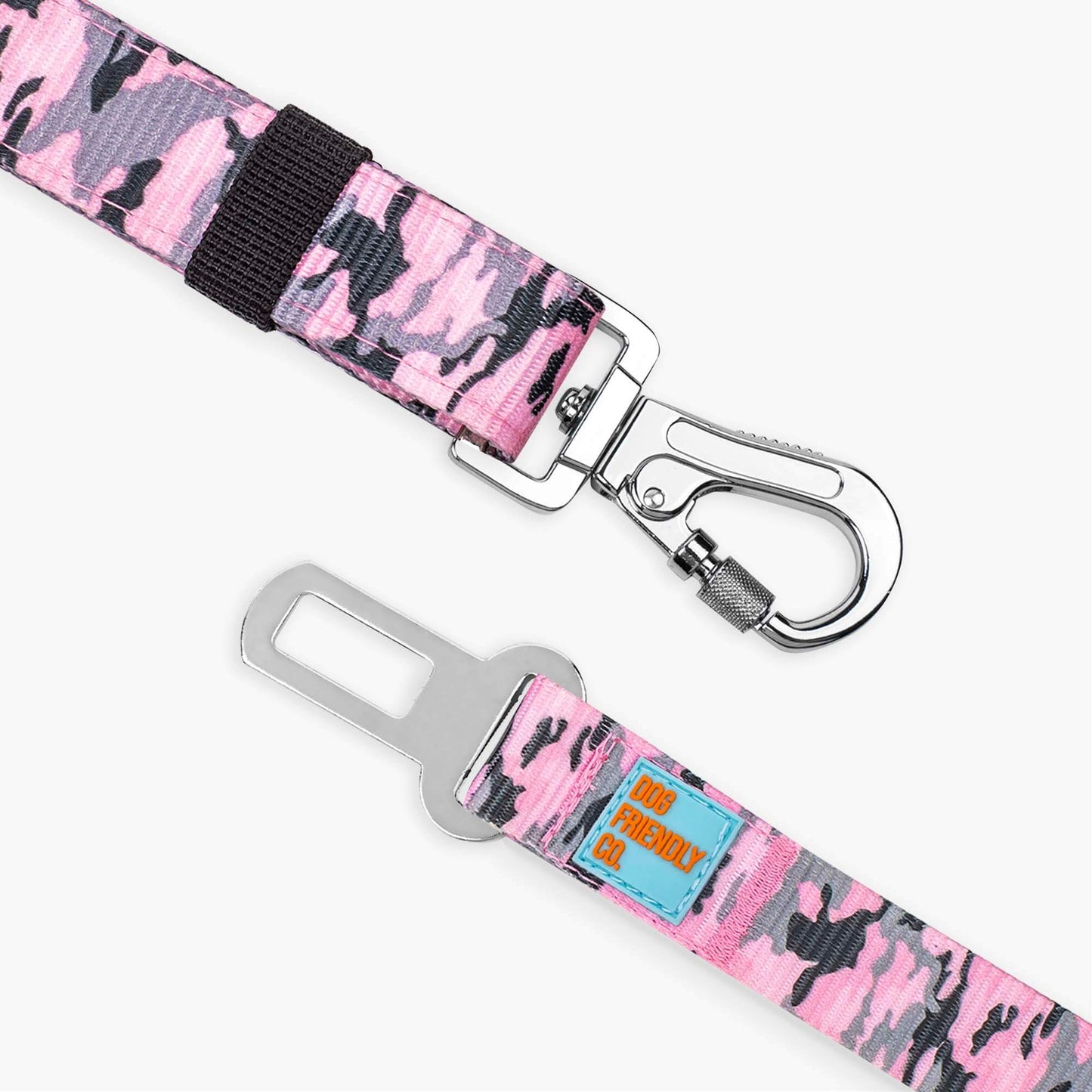 Dog Seat Belt - Pink Camo